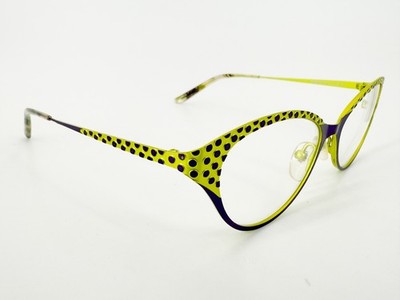 Jean Lafont Callas Eyeglasses FRAMES 750 Green Purple 51[]16-131 Cat Eye L442