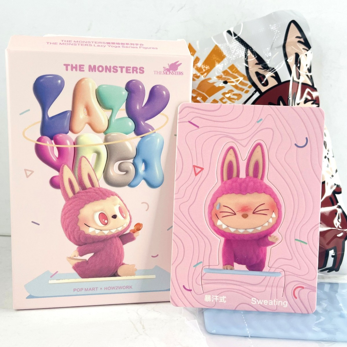 POP MART x Labubu The Monsters Lazy Yoga Series Figure Dolls Toy