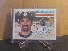 Topps Archives Adrian Gonzalez ##56FFA-AGA - Fan Favorites Auto - Padres
