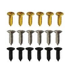 50Pack Electric Guitar Bass Pickguard Mounting Screws For Fender Strat/Tele