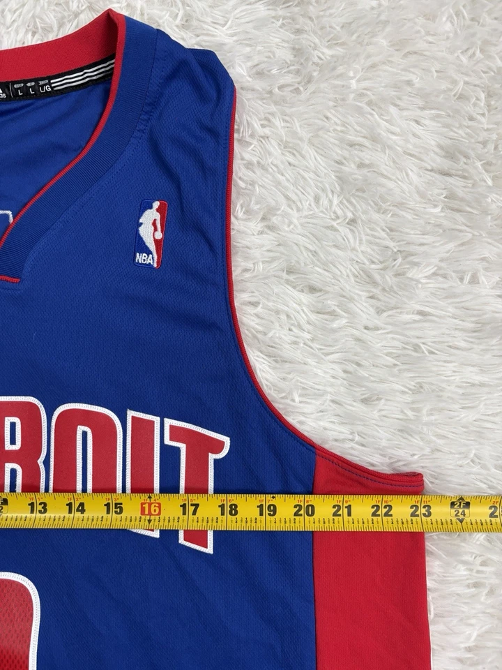 Camiseta deportiva de baloncesto Adidas Detroit Pistons ANDRE DRUMMOND NBA talla grande Foto 2 de 4
