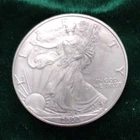 2000 U.S. Mint American Eagle 1 oz .999 Fine Silver Coin with Capsule
