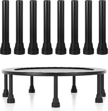 Universal Trampoline Replacement Legs with Rubber Covers - 8 Pcs Stainless Steel