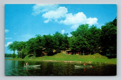 #ad #ad Battle CreekMI M. E. A. Camp Boats Lake Scene Calhoun County Michigan Vintage $4.98