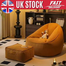Bean Bag Sofa Comfortable Sofa Chair with Footrest UK