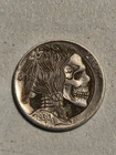 1930 Native American Skull, Hobo Nickel,  Buffalo Nickel Hand Carved