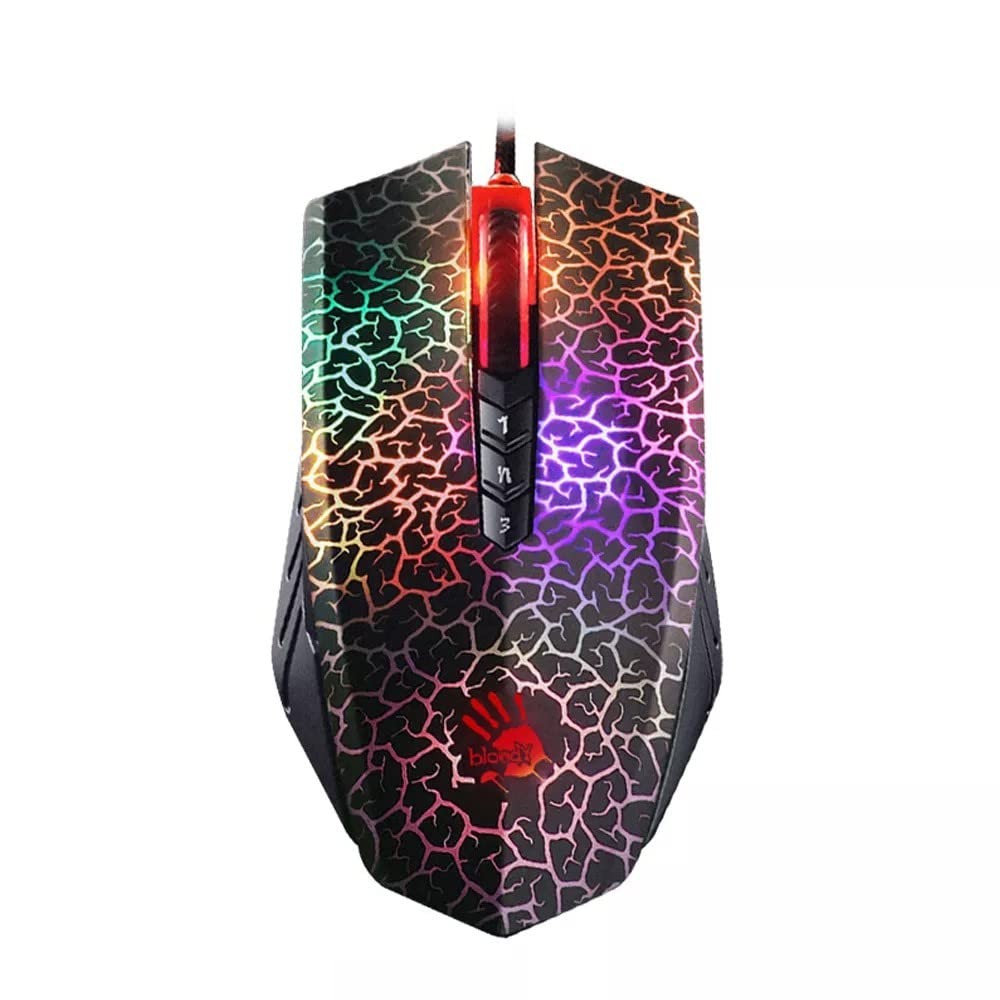 Souris A4Tech A70 Laser 4000 DPI filaire USB noire pour ordinateur de bureau