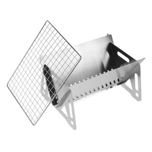 Outdoor Portable Stainless Steel Folding Grill Rack for Camping Barbecue