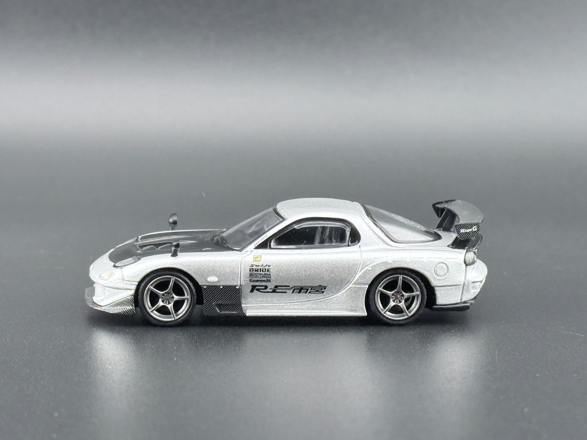 Mini GT Mazda RX-7 RE-Amemiya – Silver Metallic #1106 1/64 | eBay
