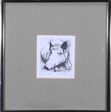 CHARLES BRAGG - "PEARL" ETCHING SIGNED 86/100
