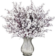 6 Pcs Baby  s Breath Artificial Flowers Gypsophila Silk Bouquet White 19 Inch
