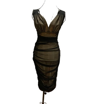 NORMA KAMALI Tara Ruched Sheath Dress Size XS