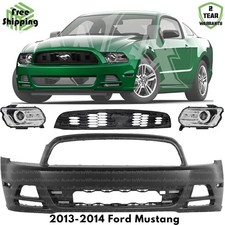 Front Bumper Cover Fascia Grille Assembly Kit For 2013-2014 Ford Mustang Front Bumper Cover Fascia Grille Assembly Kit For 2013-2014 Ford Mustang
