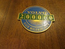 Vintage VOLVO 200000 High Mileage Club Emblem Blue Brass Collectable