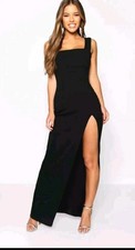 boohoo Square neck maxi dress UK 10 womens ladies Petite evening party 