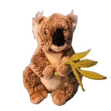 FAO Schwarz Koala Bear Plush Stuffed Animal Holding Eucalyptus Toy Australia