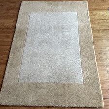 NEXT Pure New Wool Rug -Hudson Natural -100x150cm - Good Condition 