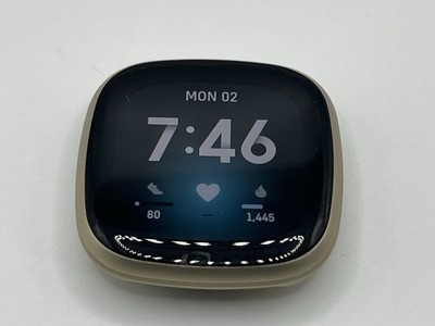 Fitbit Versa 3 Activity Tracker Smartwatch In Soft Gold Pebble Only - Read Desc