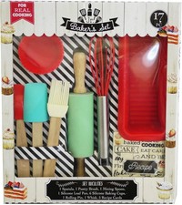 Handstand Kitchen 17-Piece Introduction To Real Baking Set With Recipes For Kids