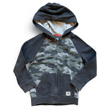 Youth Boys Oshkosh Osh Kosh Camo Camouflage Full Zip Hoodie Sweatshirt - Sz 7
