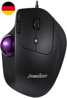 Perixx PERIMICE-520 Kabelgebundener Ergonomische Trackball Maus, Anpassbarer Win