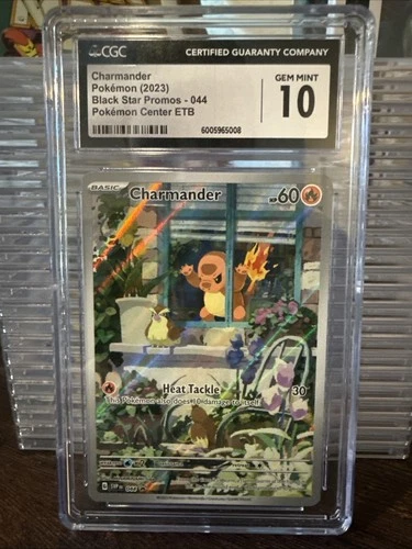 2023 Obsidian Flames Black Star Promos Pokémon Center ETB Charmander #44 CGC 10