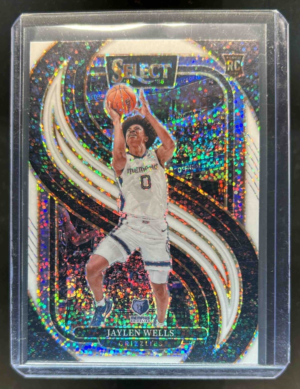 2024-25 Select Jaylen Wells Premier RC White Sparkle Prizm SP #188 Grizzlies