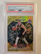 Nikola Jokić 2019-20 Panini NBA Hoops Premium Stock - High Voltage #21 PSA 9