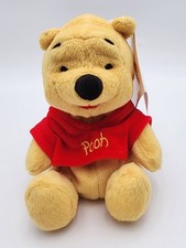 Disney Store Winnie the Pooh Bean Bag Friend Plush Red Shirt Backpack 6" Clip On