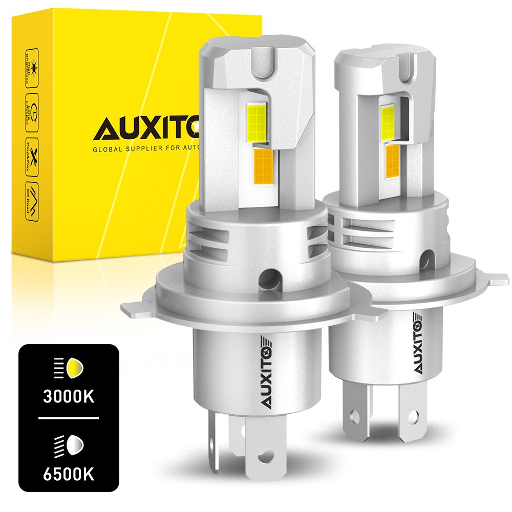 AUXITO H4 9003 LED Headlight Hi Low Beam Conversion Kit Dual Colors White Yellow