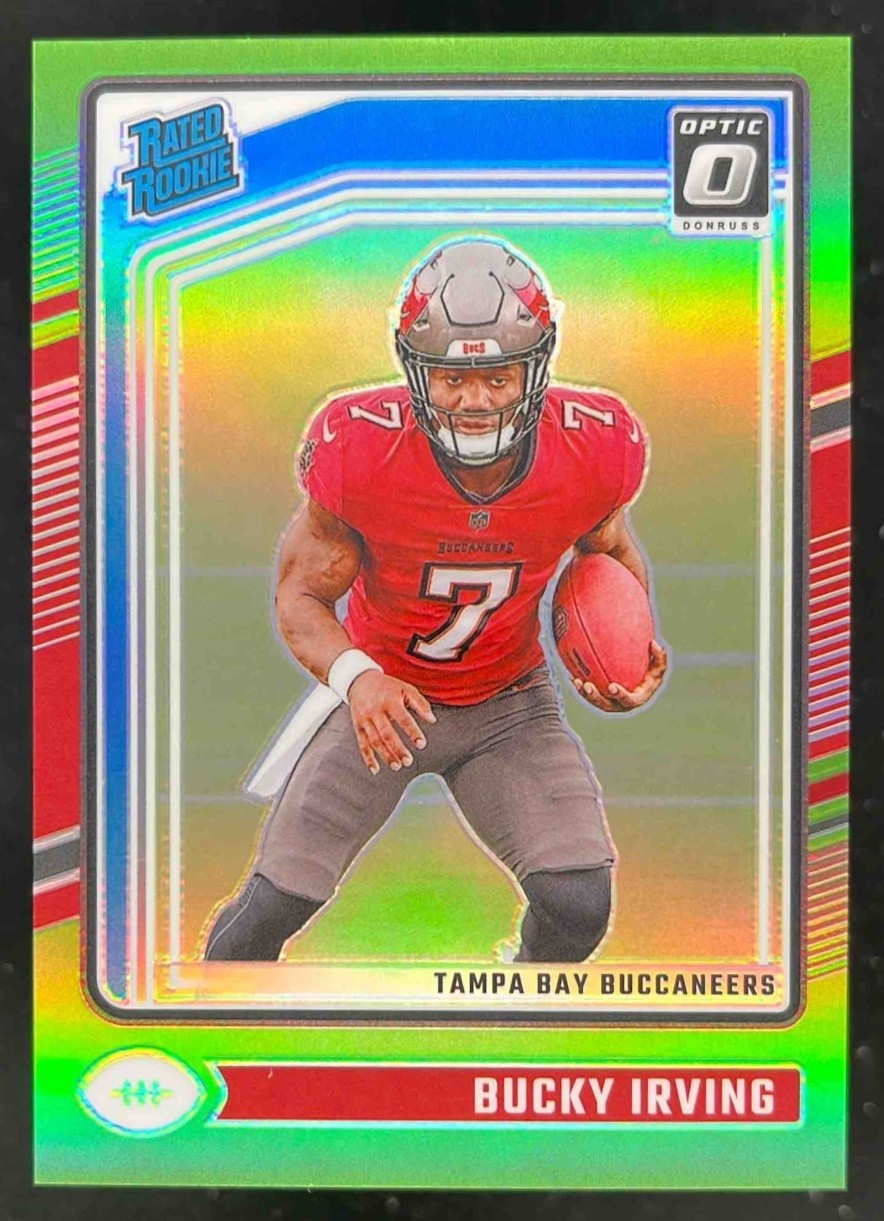 2024 Panini Donruss Optic Bucky Irving Lime Green /50 #216 Tampa Bay Buccaneers