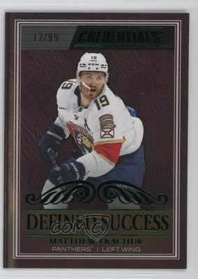 2025-26 Upper Deck Credentials Defined Success Green /99 Matthew Tkachuk 1r1g