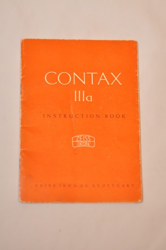 Zeiss Ikon Contax IIIa Anleitungsbuch, Original, keine Kopie! um 1954