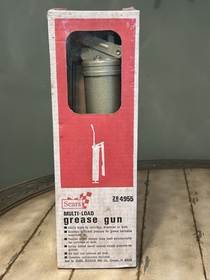 Sears Roebuck 4955 Multi Load Hand Grease Gun Loads 3 Ways New Old Stock