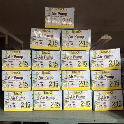 LOT OF 15 - Tetra Air Pump - 2-15 Gallon. NEW IN BOX. FREE US SHIPPING ONLY