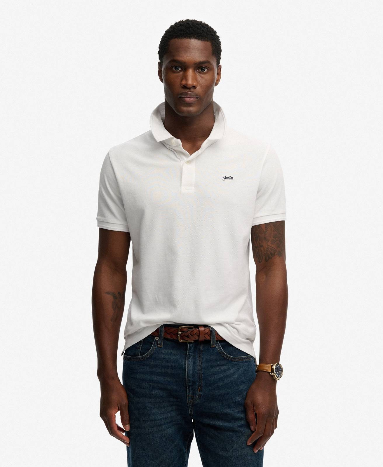 - Superdry Piquet Classic wei - - Herrenbekleidung 12590₽