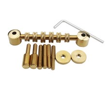 Guyker Stainless Steel Space Control Adjustable Roller Guitar Bridge Gold