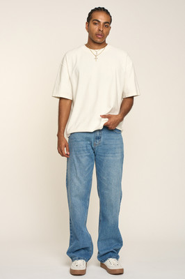 Victorious Men's Essential Loose Fit Baggy Wide Denim Jeans Pants  DL999EY