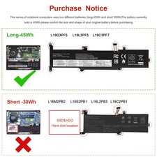 45Wh L19C3PF7 L19L3PF5 L19D3PF5 Battery for Lenovo IdeaPad 3-14ADA05 3-14ARE05