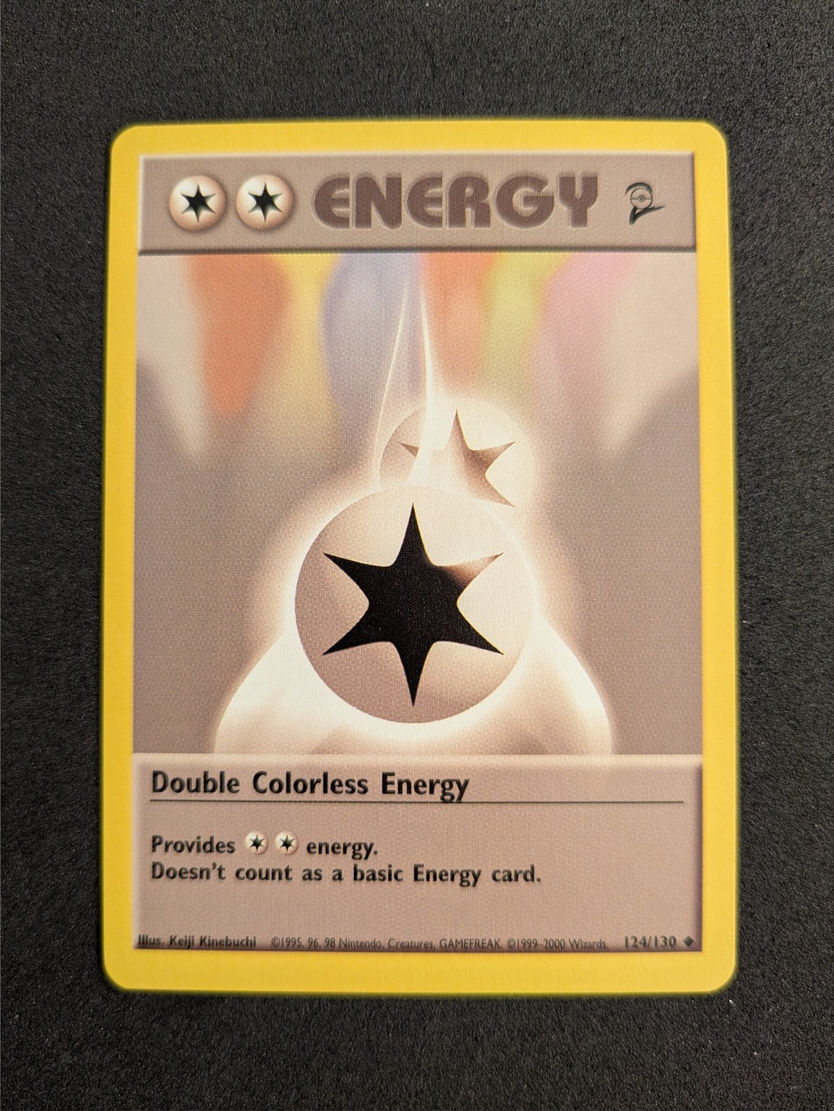 Pokemon Card - Vintage - Double Colorless Energy - 124/130 - Base Set 2 - LP