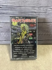 Iron Maiden Killers Original Cassette Tape, 1981 Capitol Records 4XT-12141