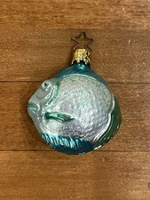 Old World Christmas Multicolor Fish Glass Ornament