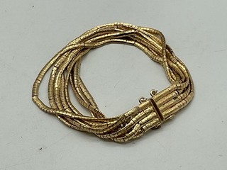 mk/05# Wunderschönes Damen Armband 750 Gelbgold 58 80 Gramm gepunzt ca 19 cm