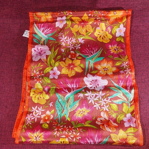 Oscar De La Renta Floral Scarf