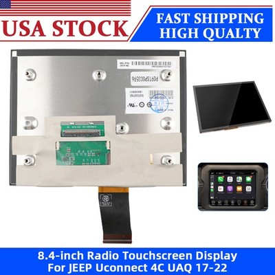 Replacement 8.4'' LCD Radio Display Touch Screen Uconnect 4 UAQ For JEEP WRANGLER