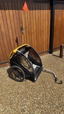 Burley Bee Double Bike Child Trailer - Yellow/Black