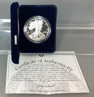1999 P Proof American Silver Eagle - With Box & CoA