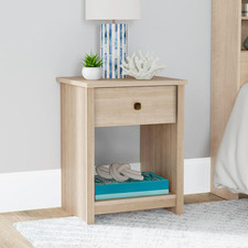 River Ranch Nightstand with Drawer in Harvest Walnut Finish