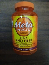 Metamucil Multi-health Psyllium Fiber Supplement Capsules 300 Ct Exp 2/27+