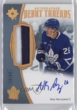 2022-23 Ultimate Collection Debut Threads 18/99 Nicholas Abruzzese Nick Auto 5b1